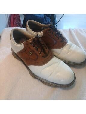 Footjoy Mens Gold Shoes Size 8 1/2